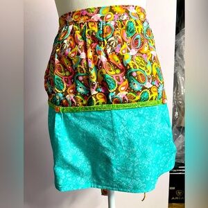 Handmade Womem’s Apron, Multicolored, Paisley Print